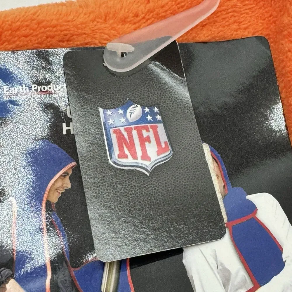 Miami Dolphins NFL Football Ultra Fleece Hoodie Scarf Orange Embroidered Logo